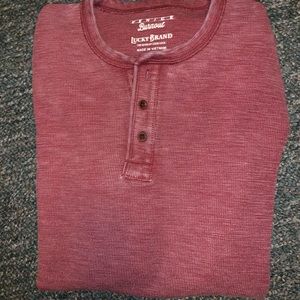 Lucky brand venice burnout thermal long sleeve